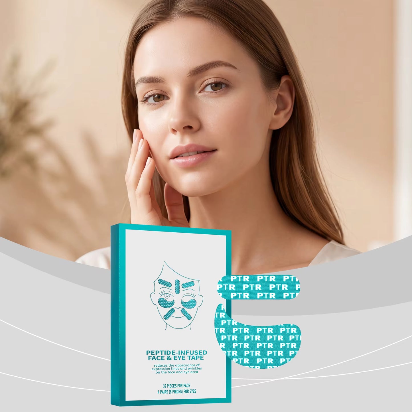 Peptide Infused Face & Eye Tape